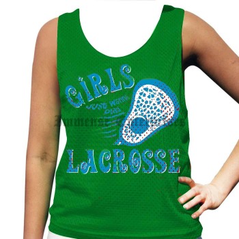 Girls Just Wanna Play Lacrosse Pinnie
